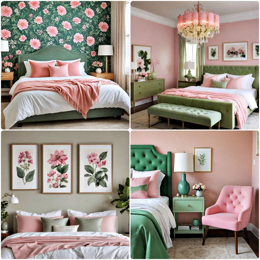 20 Pink and Green Bedroom Ideas for A Dreamy Escape