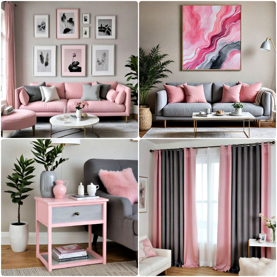 20 Pink and Grey Living Room Ideas To Adore