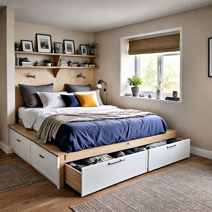 platform bed with storage