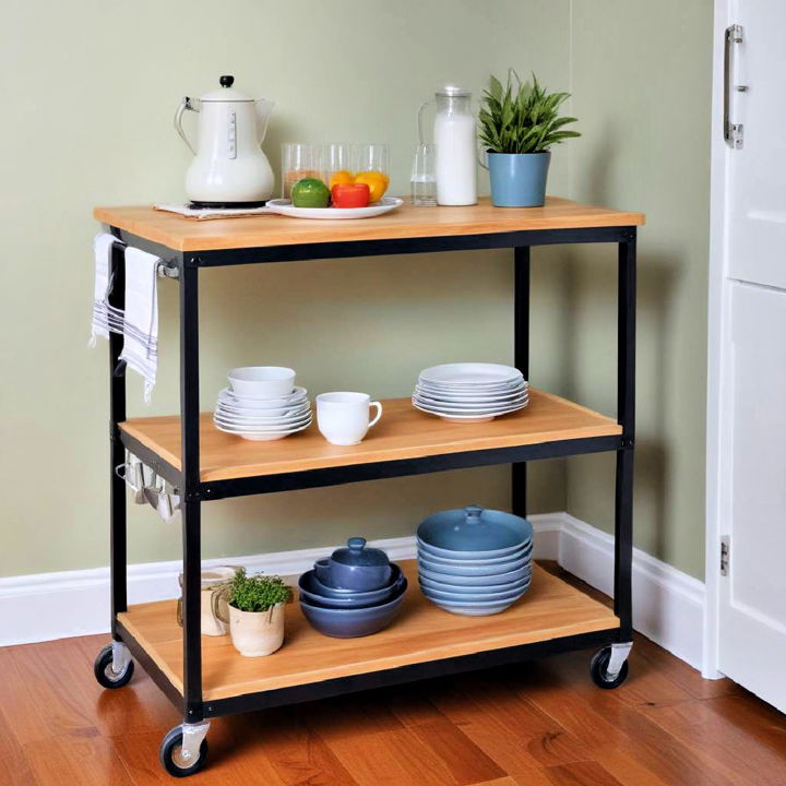 portable cart kitchen table