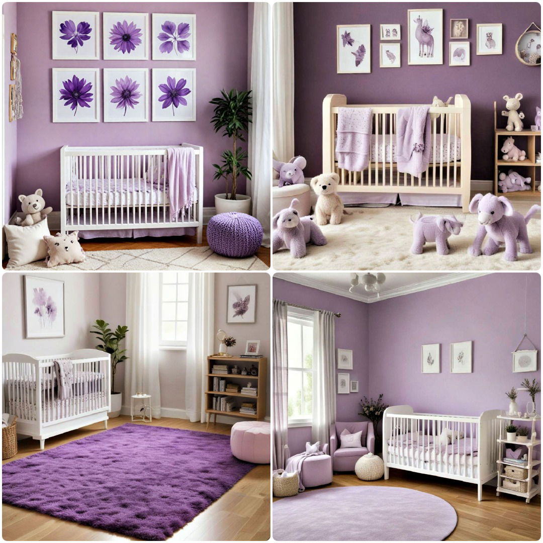 15 Purple Nursery Ideas for A Trendy Decor