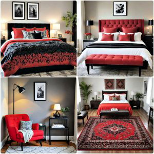 red and black bedroom ideas