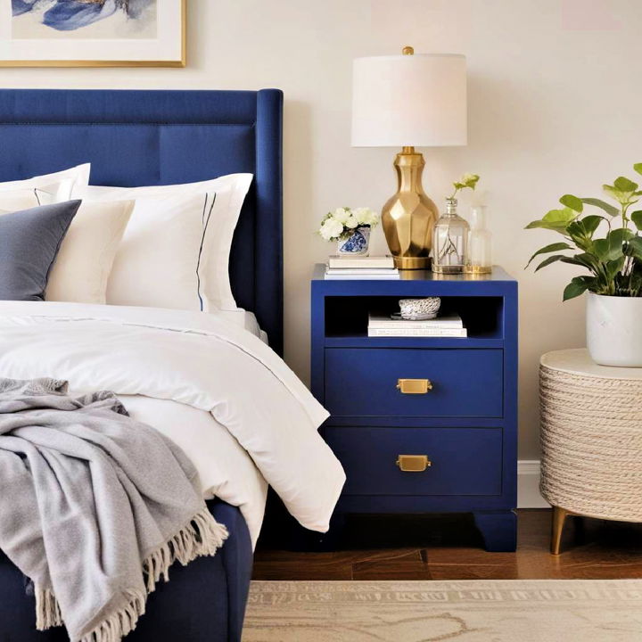 royal blue nightstands