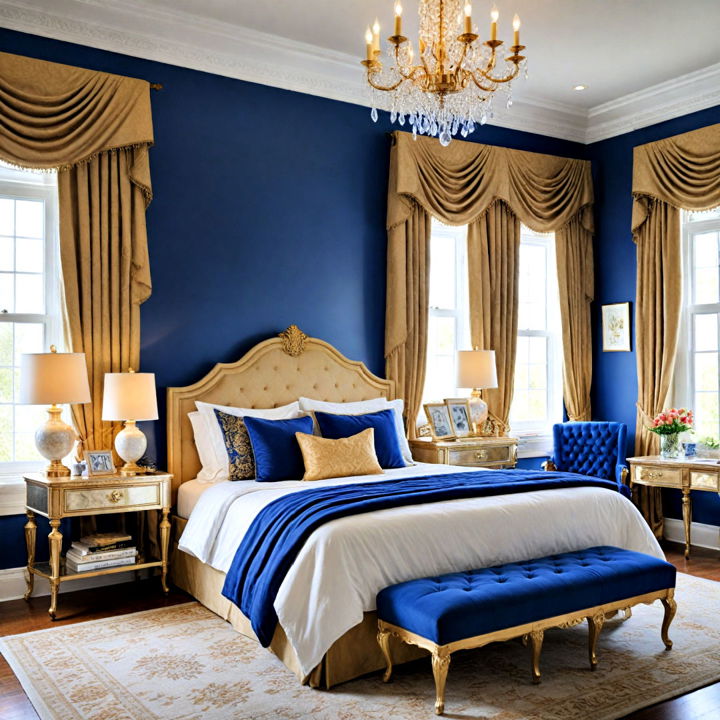 royal sapphire girls blue bedroom