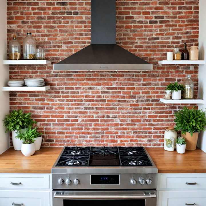 rustic brick look shiplap