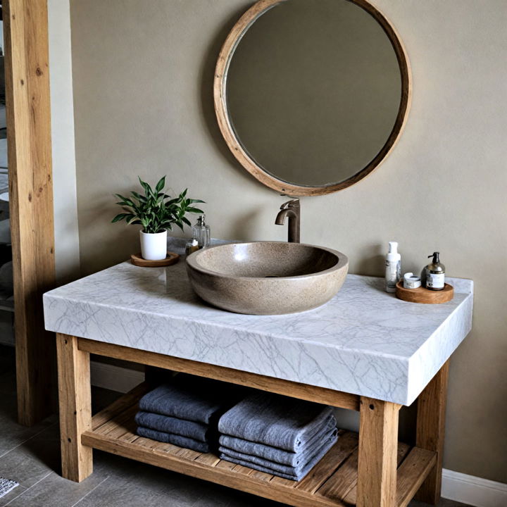 rustic concrete sink