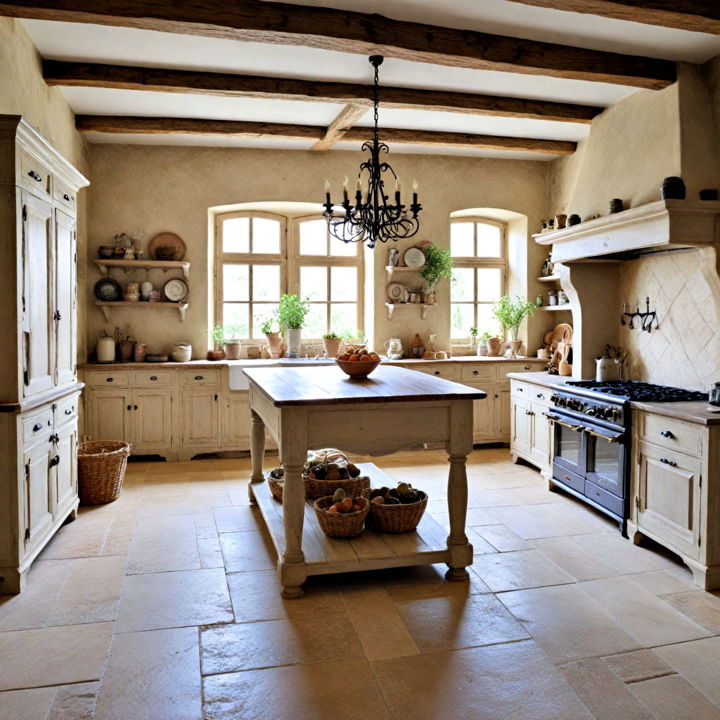 rustic french kitchen