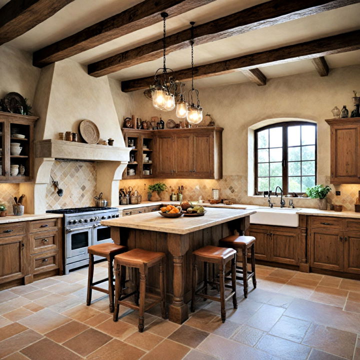 rustic mediterranean kitchen