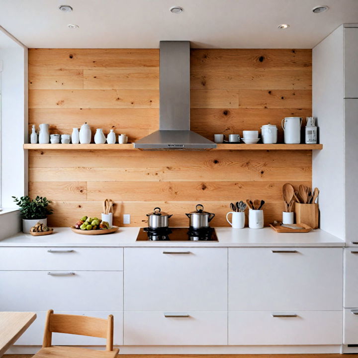 scandinavian simplicity shiplap backsplash