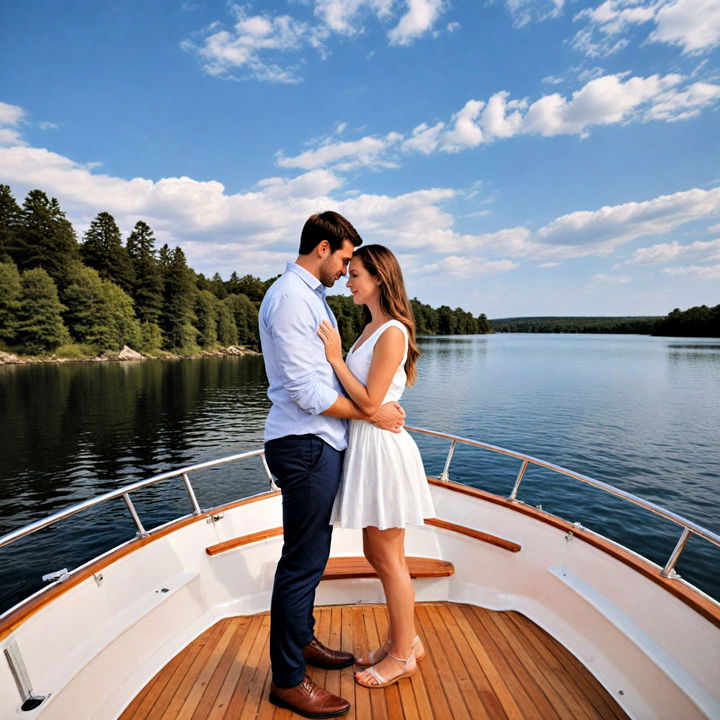 scenic and romantic boat ride proposal