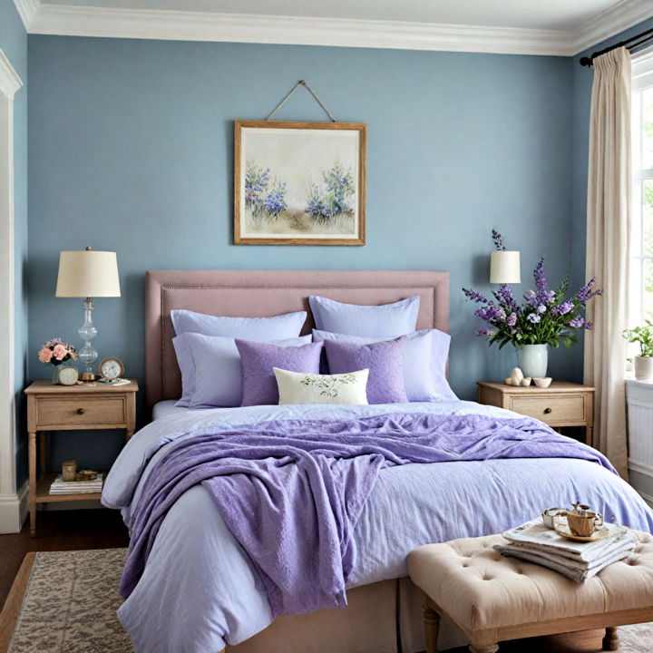 serene blue and purple color palette