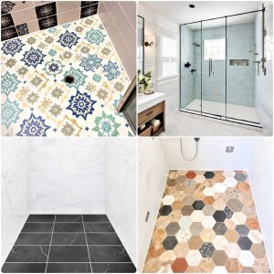 shower floor tile ideas