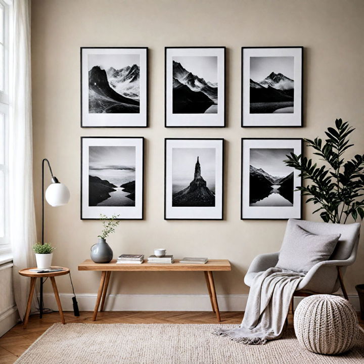 simple art pieces scandinavian decor