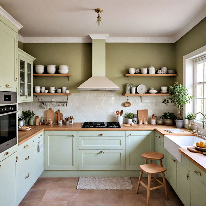 soft and subtle tones kitchen