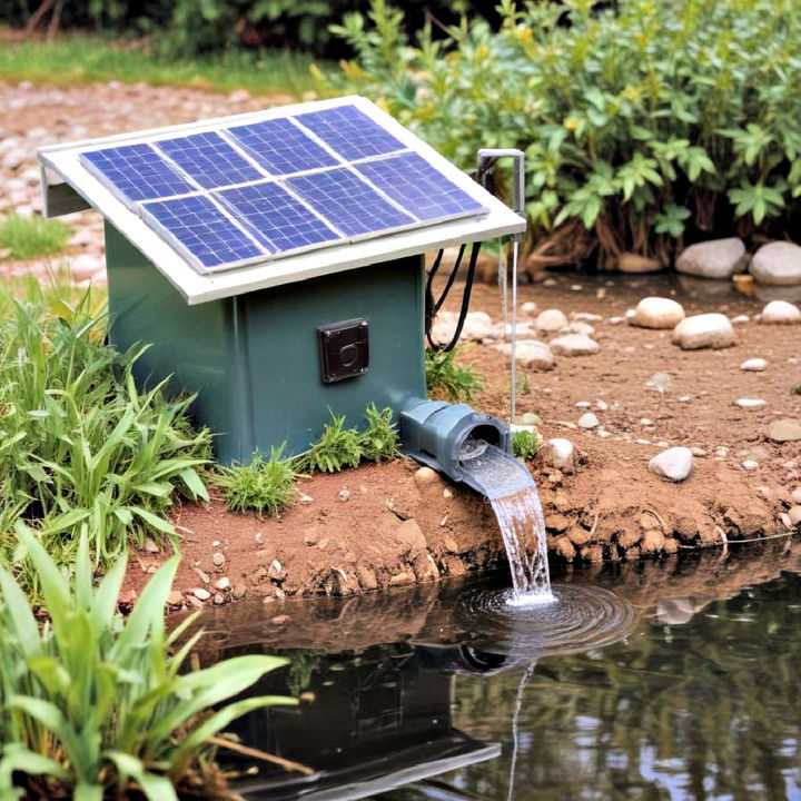 solar powered water pump for pond