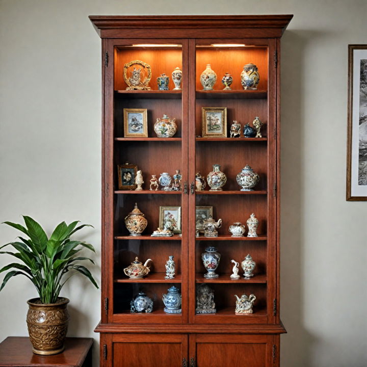 sophisticated display cabinet
