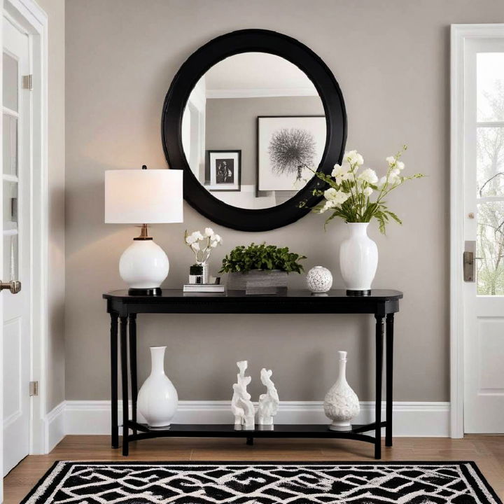 statement furniture entryway