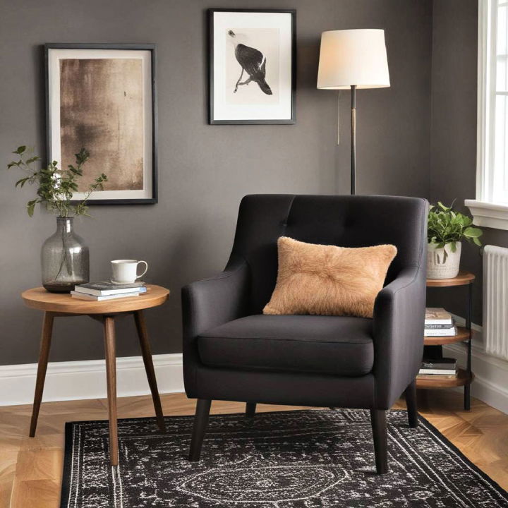 stylish black and brown nook