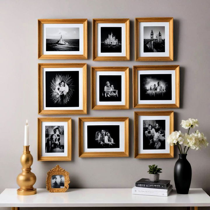 stylish gold picture frames