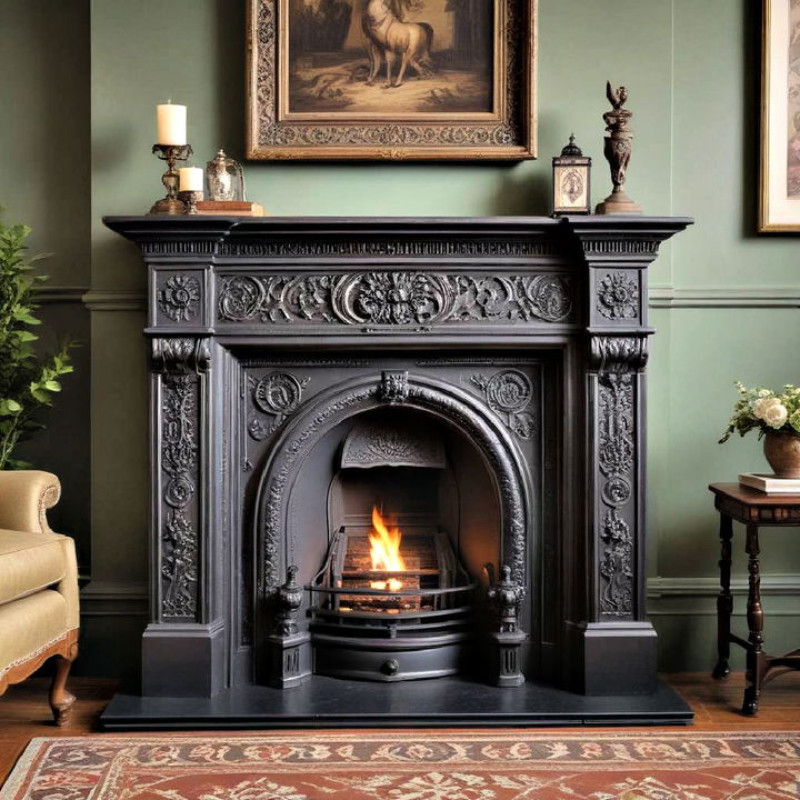 stylish victorian fireplace design