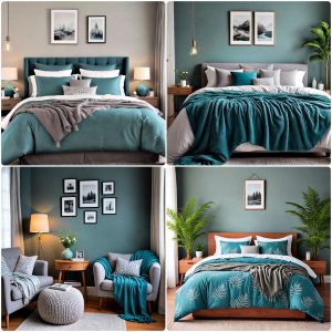 teal and grey bedroom ideas