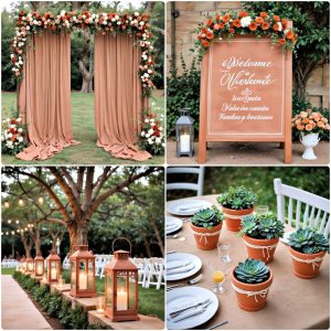 terracotta wedding décor ideas