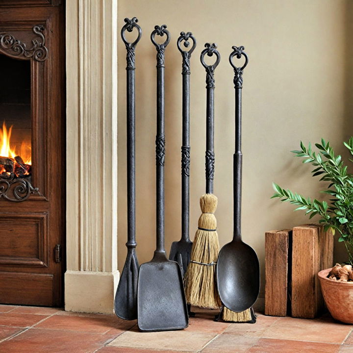 timeless antique fireplace tools designs