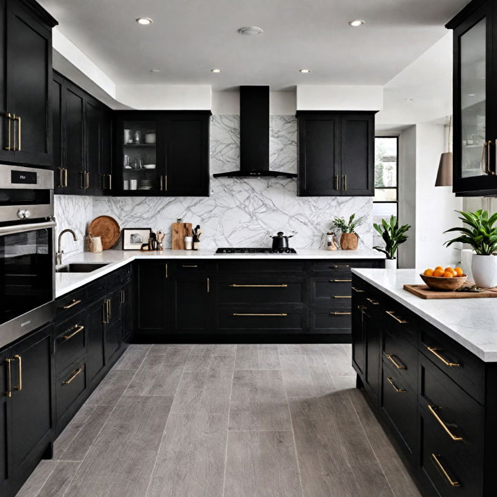 timeless appeal black and white kitchen design
