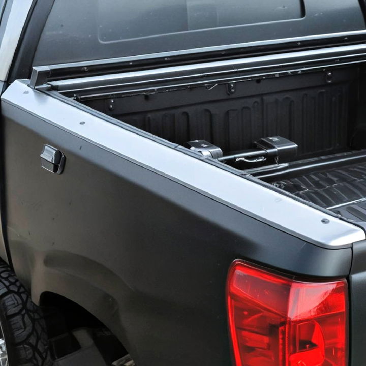 truck bed rail caps with storage