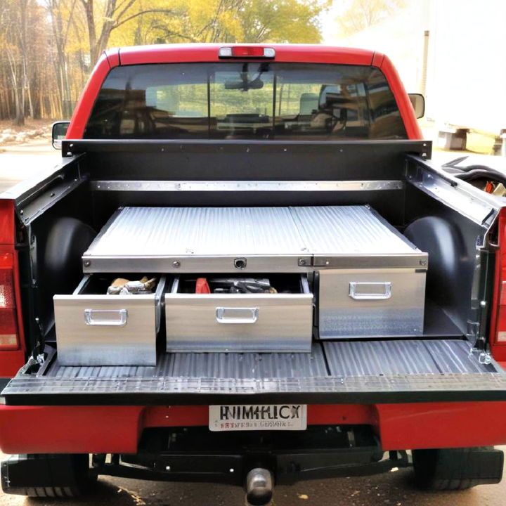 truck bed toolbox for storing tools