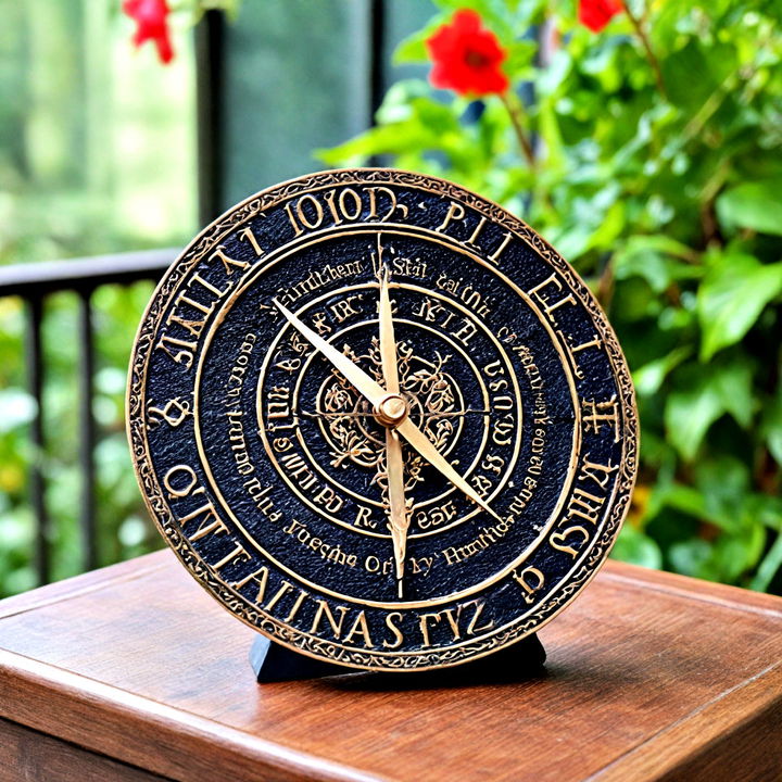 unique 50th anniversary sundial gift