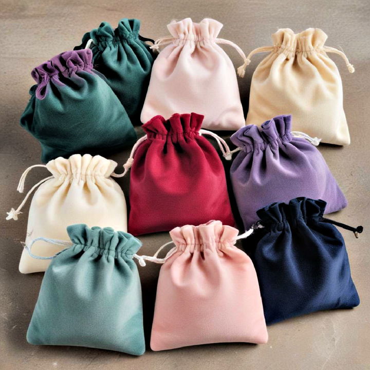 velvet pouches for storing jewelry