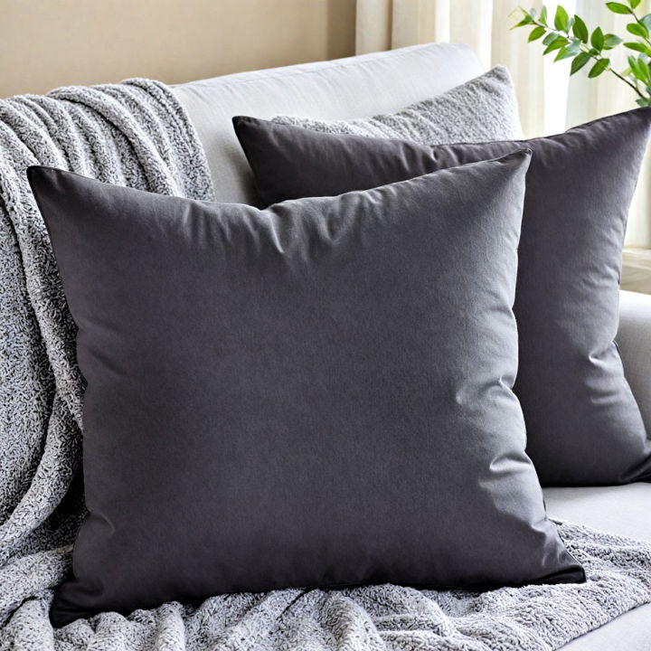 versatile grey throw pillows