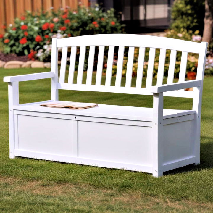 versatile storage bench for garden