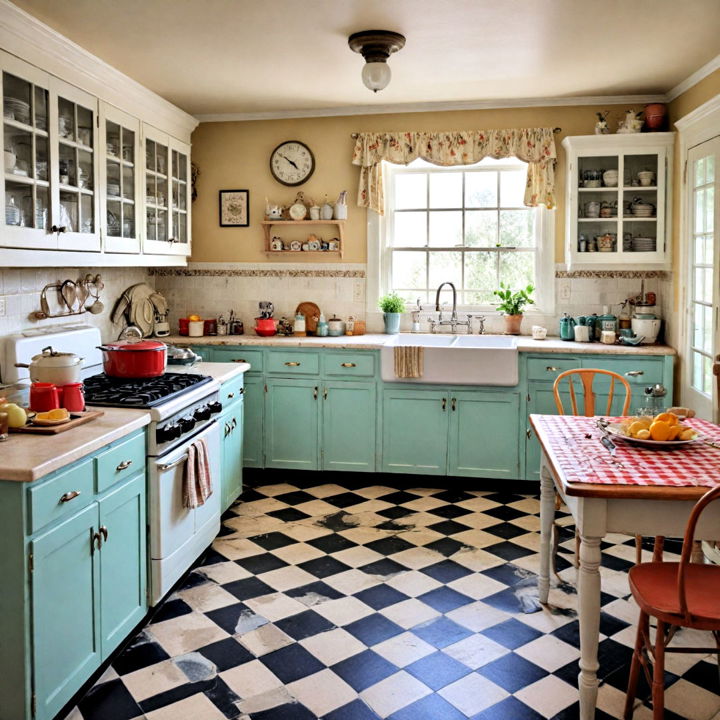 vintage country kitchen