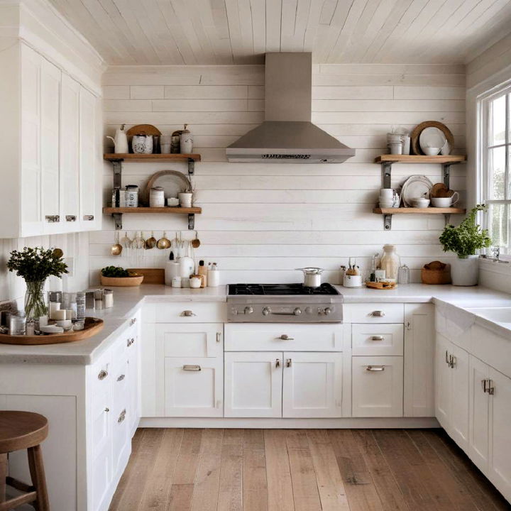 vintage weathered white shiplap