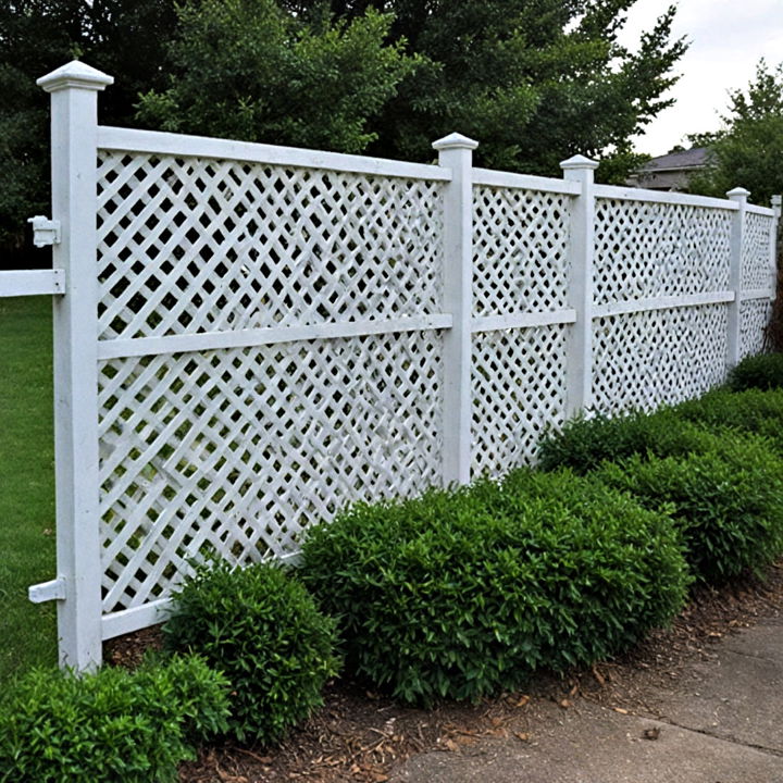 vinyl lattice fence