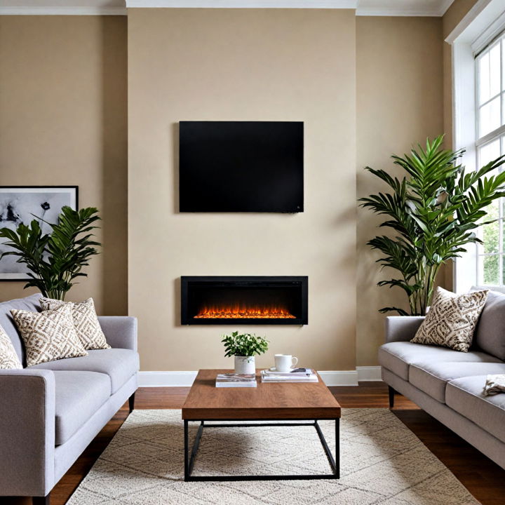 wall mounted electric fireplace