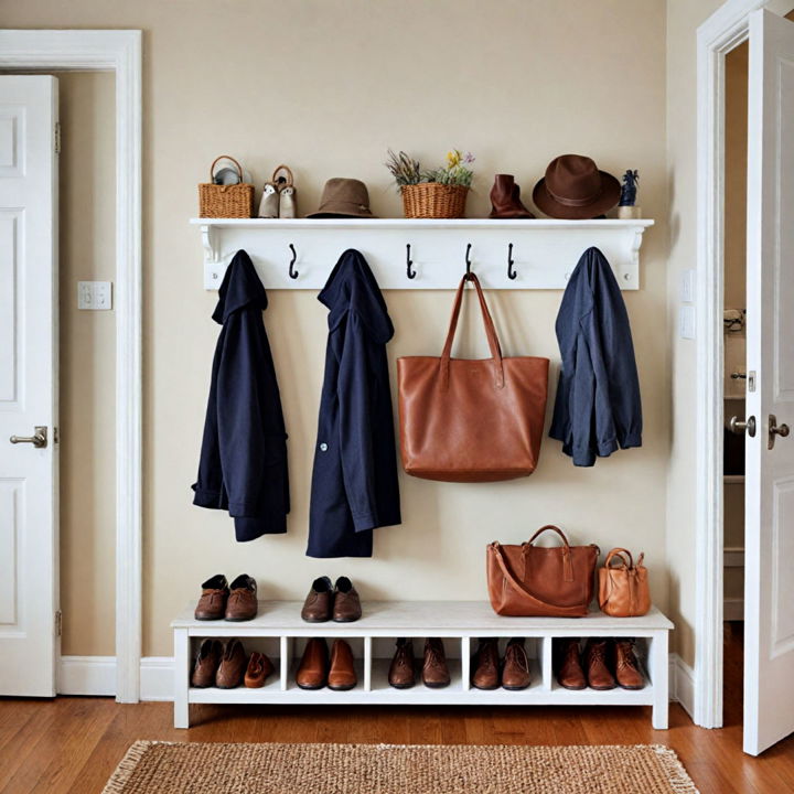 wall mounted hooks for boot room