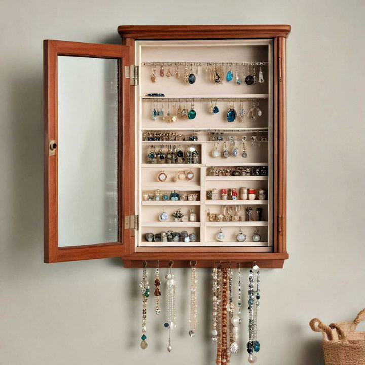 wall mounted wooden cabinet