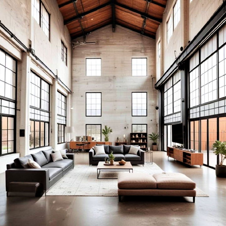 warehouse vibes interior design