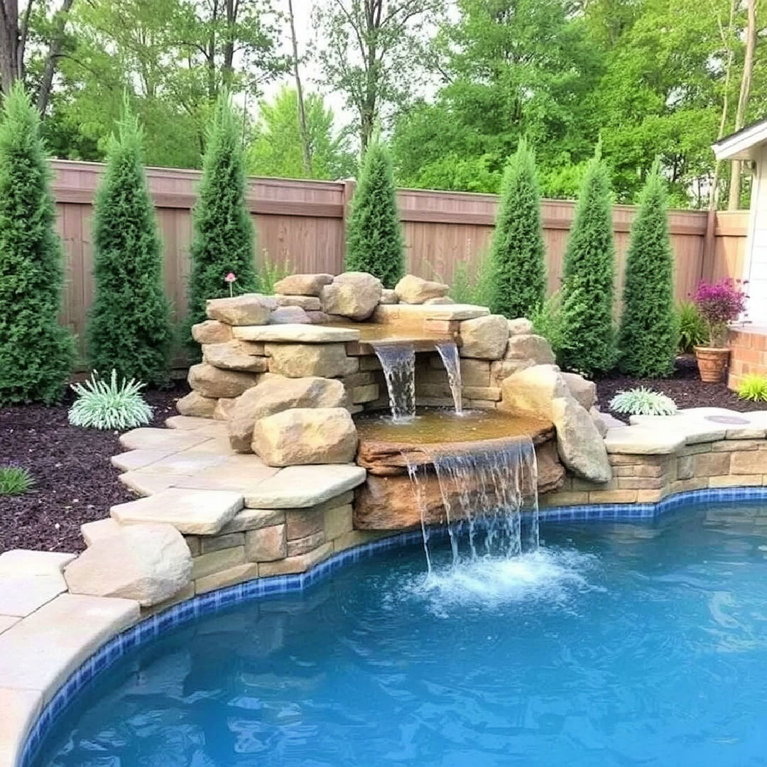 water spillway for small pool idea