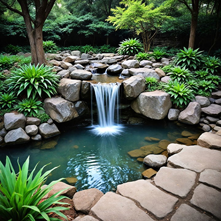 waterfall fish pond