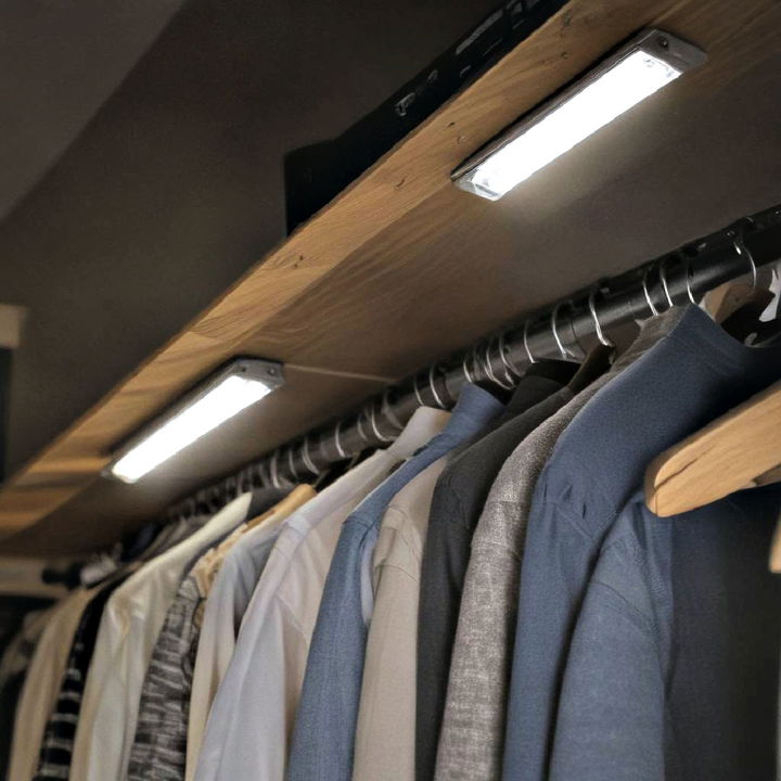 wireless light bars for closet illumination