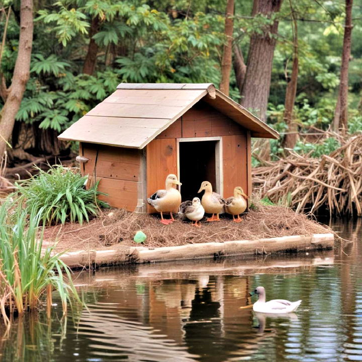 wooden duck house