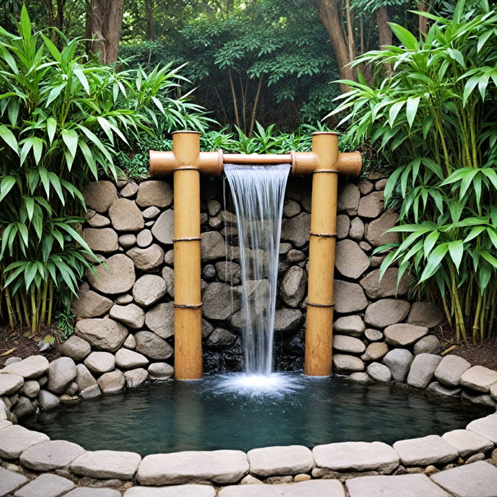 zen bamboo spout waterfall