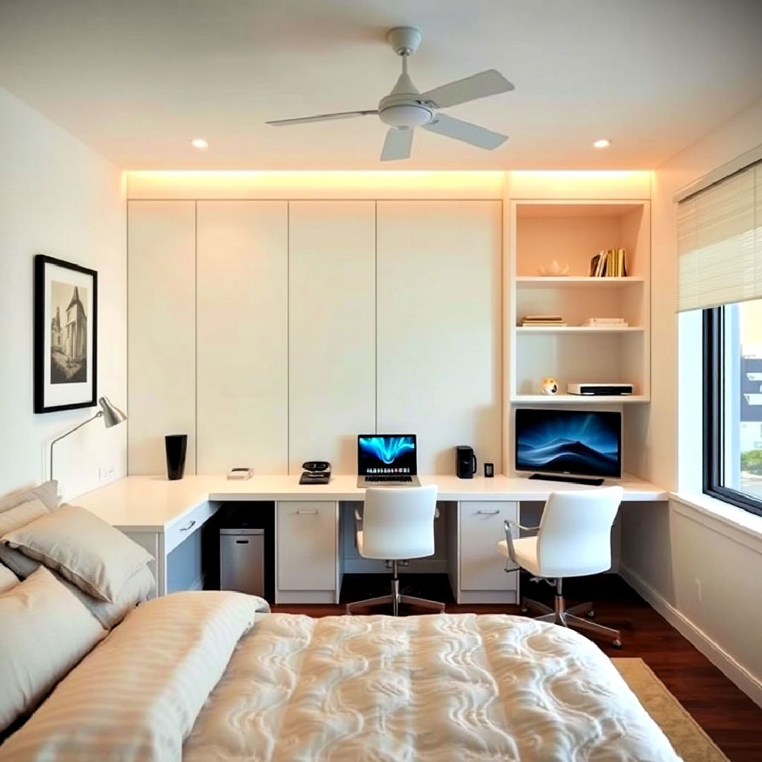 2000s bedroom tech friendly space