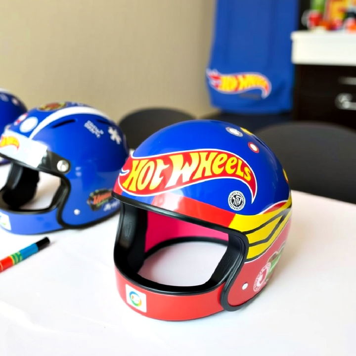 DIY hot wheels driver’s helmets