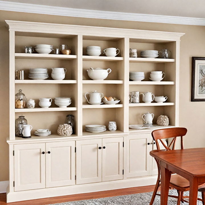 accessible open shelving hutch