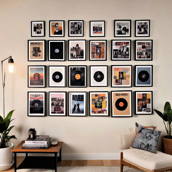 accessible record display frames